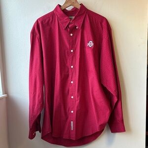 Ohio State University Men’s Buttons Shirt Size XL